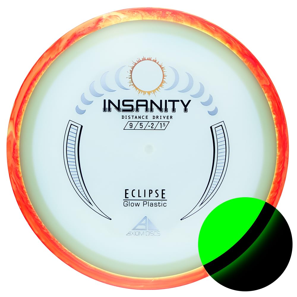 Insanity on dark course with glow visibility for night play.
