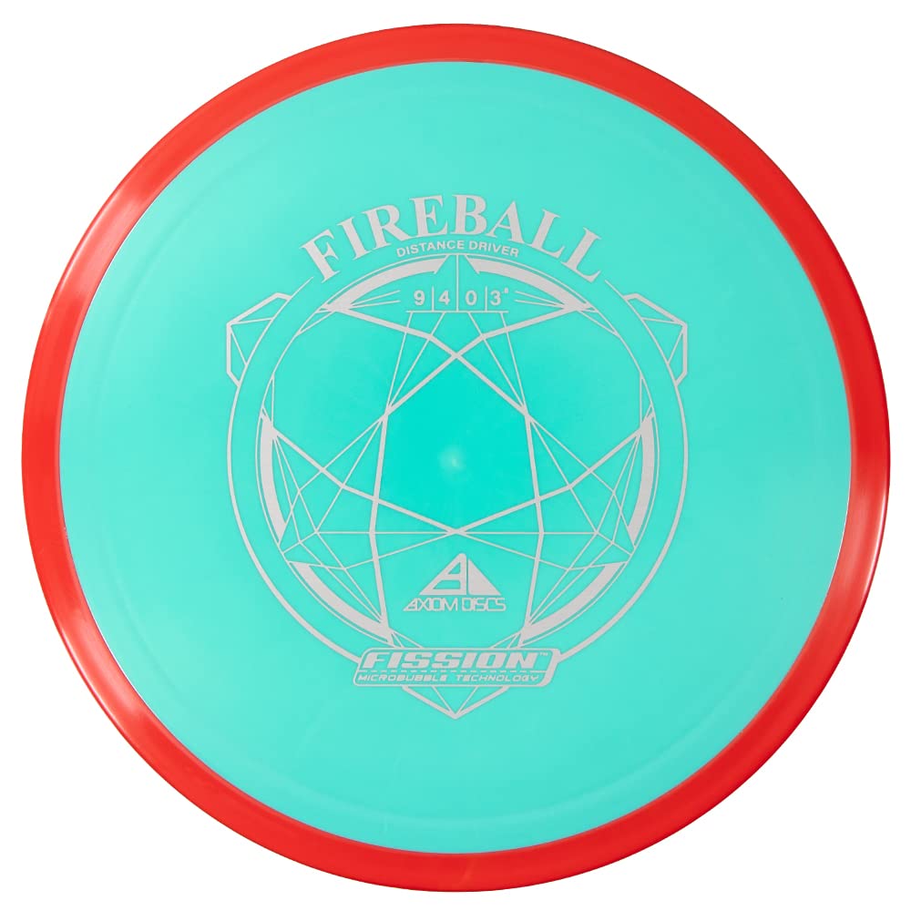 Axiom Discs Fission Fireball side profile highlights overstable finish.