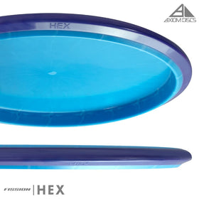 Axiom Discs Fission Hex midrange in hand for versatile shaping and straight flights.