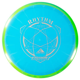 Axiom Discs Fission Rhythm front view showing stable straight flight with end fade.