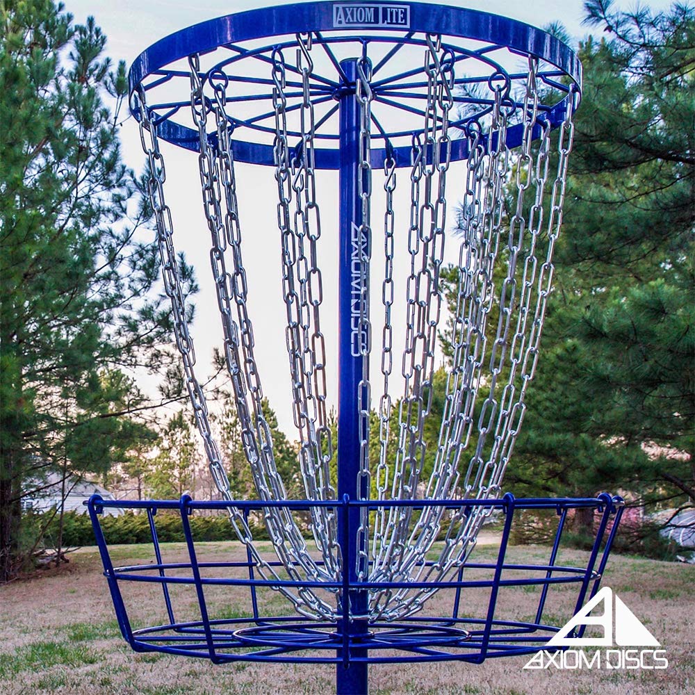 Axiom Discs Lite Basket Lime enhances practice versatility at parks and yards.