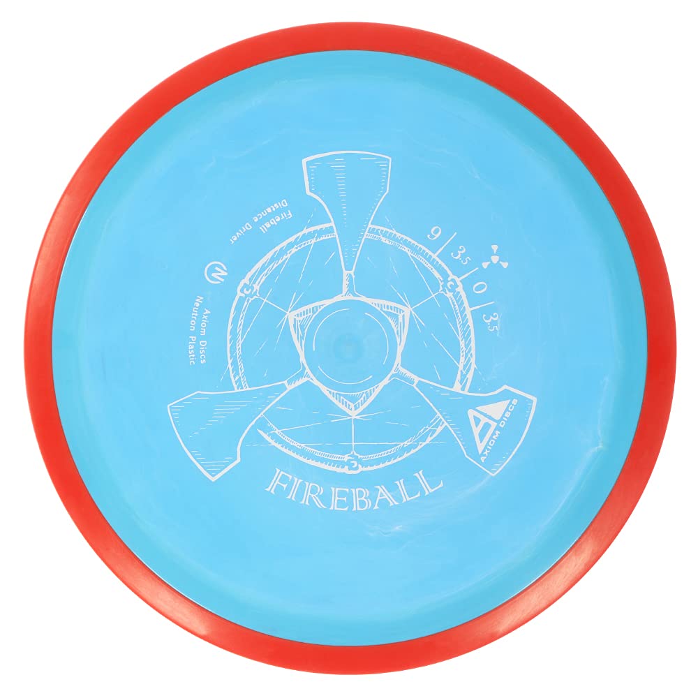 Axiom Discs Neutron Fireball close-up showing premium Neutron plastic texture