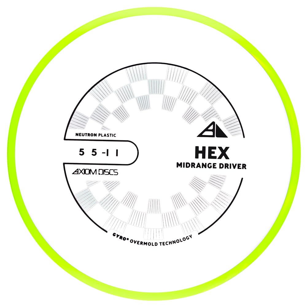 Axiom Discs Neutron Hex midrange with flat release for stable control.