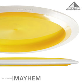 Axiom Plasma Mayhem grip with color-shift finish for reliable throws
