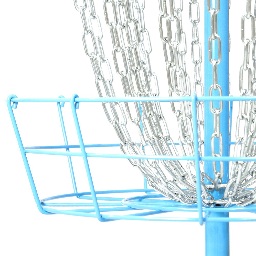 Axiom Discs Pro 24-Chain Basket quick assembly for practice anytime.
