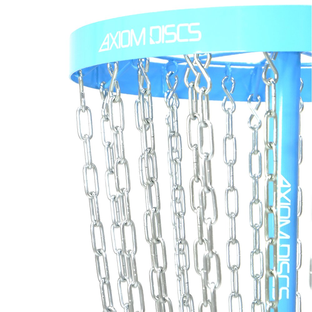 Axiom Discs Pro 24-Chain Basket base provides stable footing on varied surfaces.