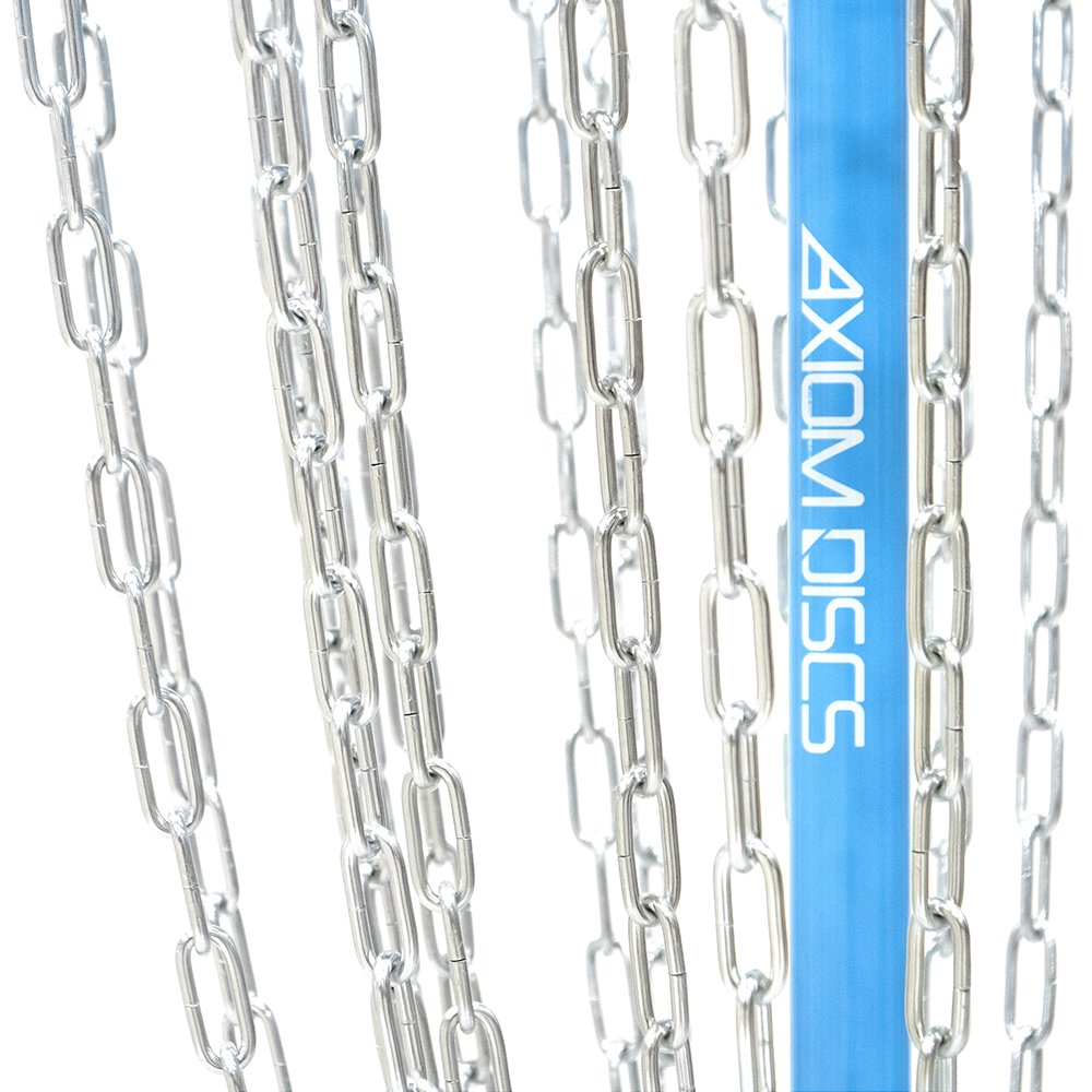 Axiom Discs Pro 24-Chain Basket collapsible design for easy transport and storage.