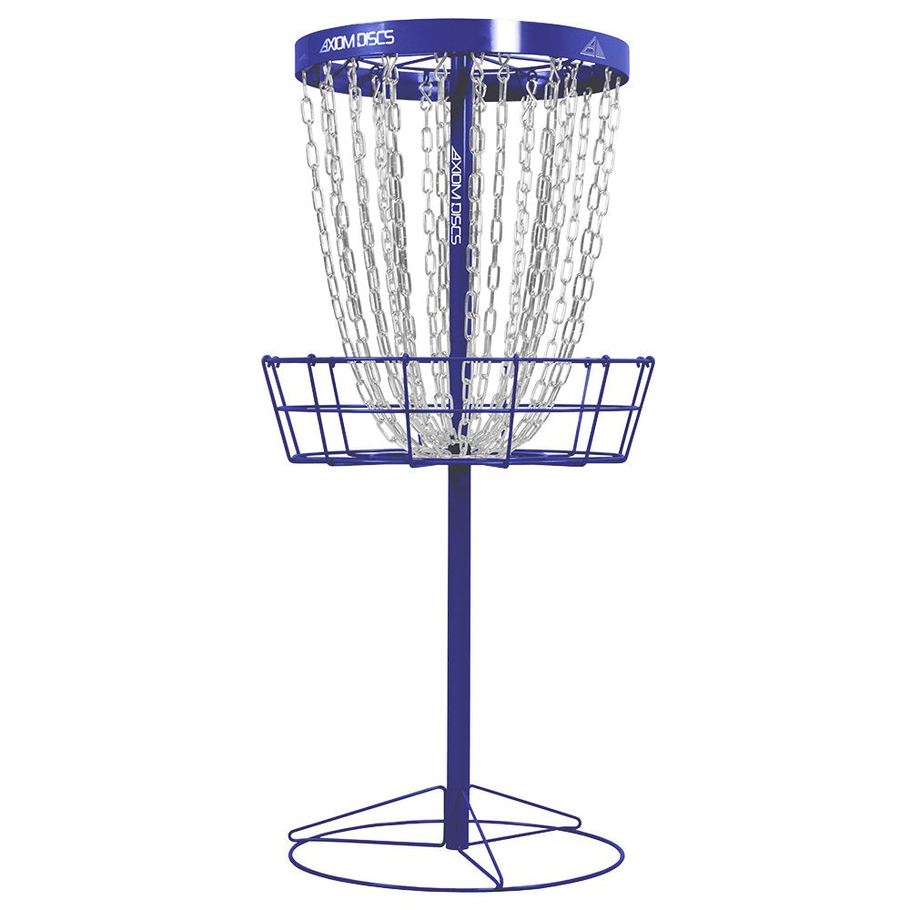 Axiom Discs Pro 24-Chain Basket full setup for backyard practice