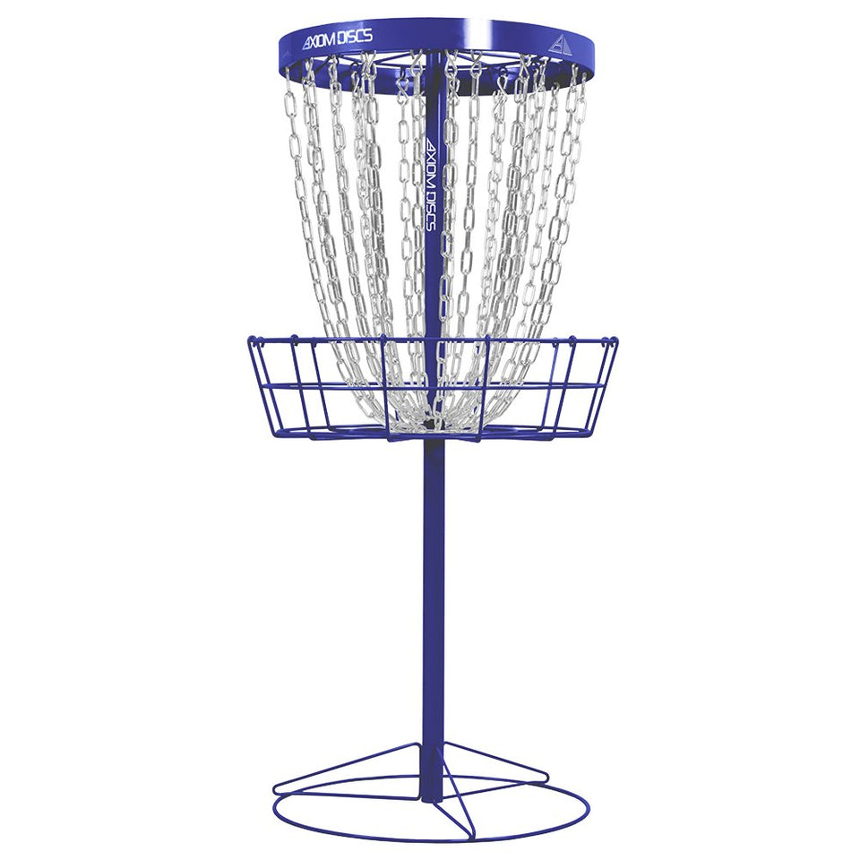 Axiom Discs Pro 24-Chain Basket full setup for backyard practice