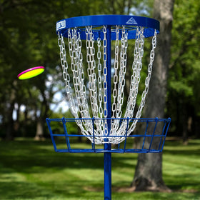 Axiom Discs Pro 24-Chain Basket PDGA approved for on-course realism