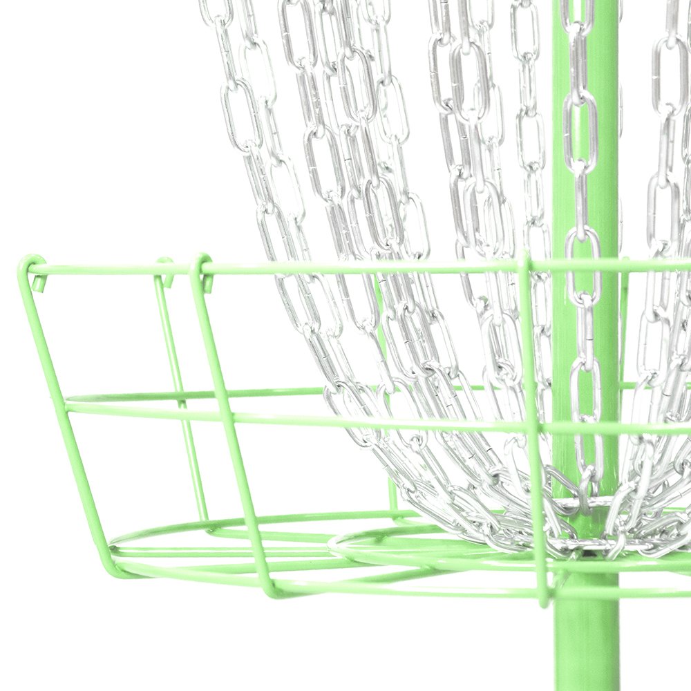 Axiom Discs Pro setup in lime enables fast on-site use during sessions.