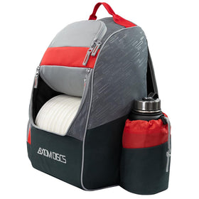 Axiom Discs Shuttle features extra pockets and a water bottle holder for essentials