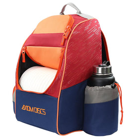 Padded straps and back panel on the Axiom Discs Shuttle for comfort.
