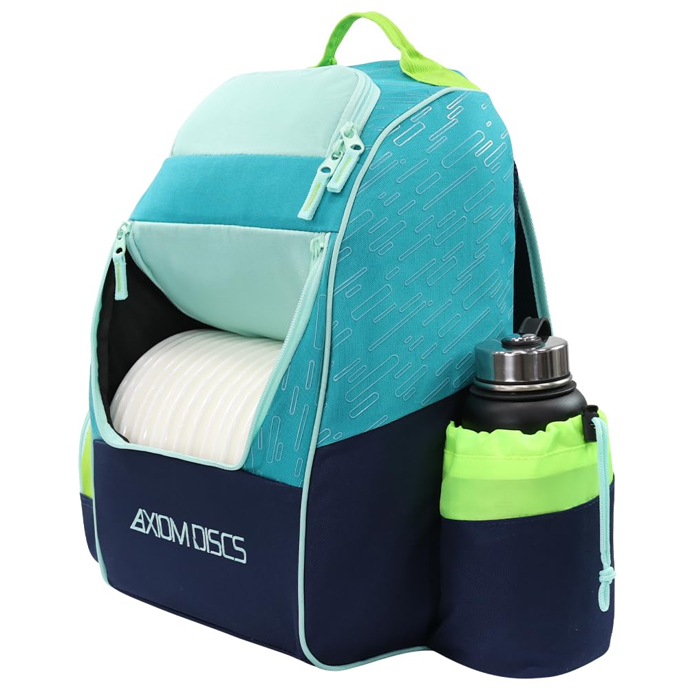 Axiom Discs Shuttle side pocket in mint-dark aqua for small essentials