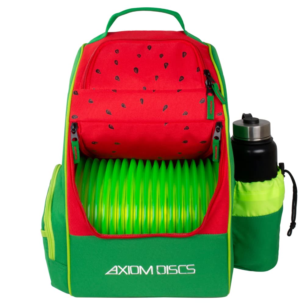 Axiom Discs Shuttle Watermelon Edition: roomy main compartment fits 18+ discs comfortably.