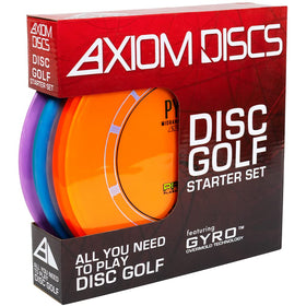 Axiom Discs Starter Set box front with three discs for new players
