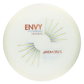 Axiom Discs Total Eclipse Glow 2.0 Envy with green glow core and rim for night visibility.