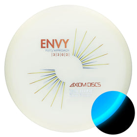 Axiom Envy purple glow core enhances night visibility for confident putts.
