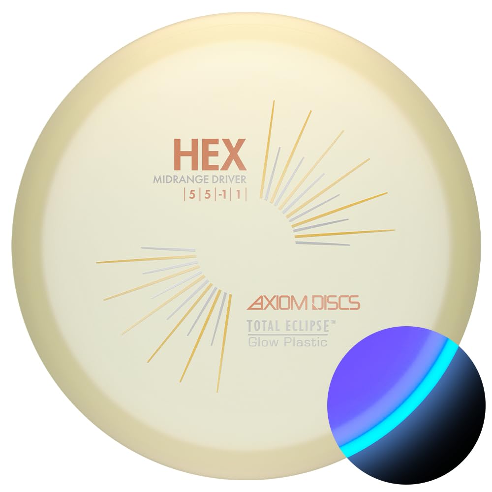 Axiom Discs Total Eclipse Glow 2.0 Hex midrange in flight for precise control.