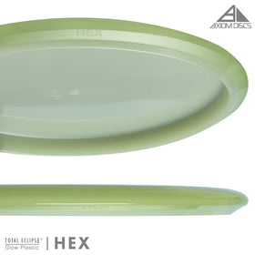 Axiom Discs Total Eclipse Glow 2.0 Hex night glow visibility.