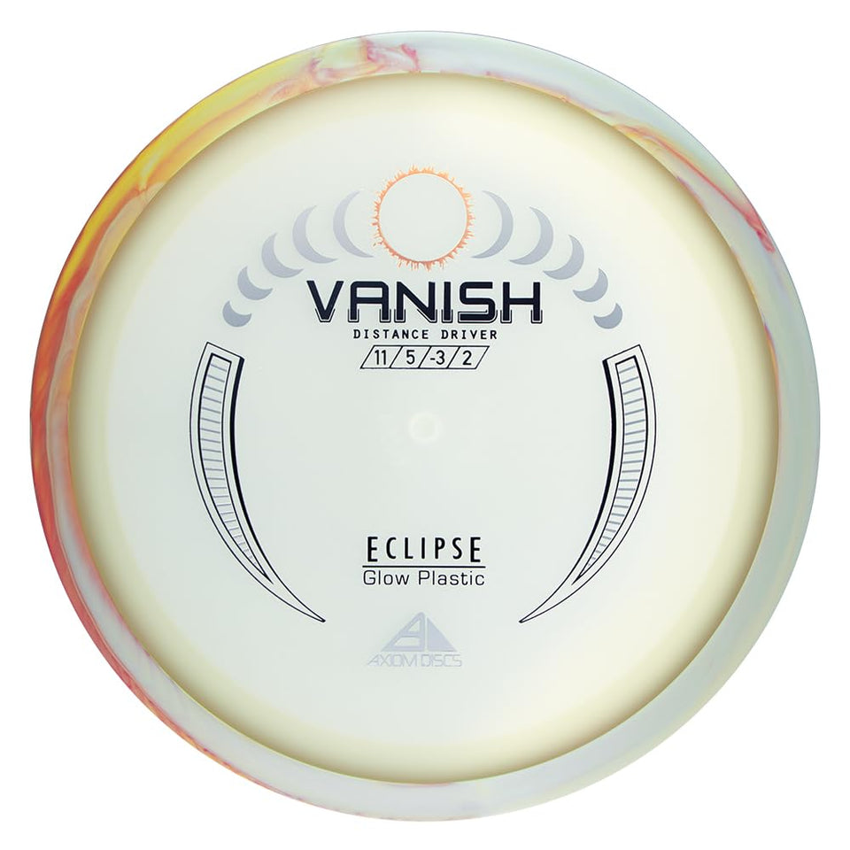 Axiom Discs Vanish distance-flight with glow visibility.