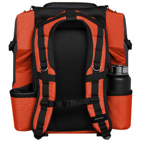 Axiom Discs Voyager Backpack padded shoulder straps improving weight distribution on the course.