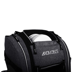Axiom Discs Voyager Lite holds 18+ discs in the main compartment.