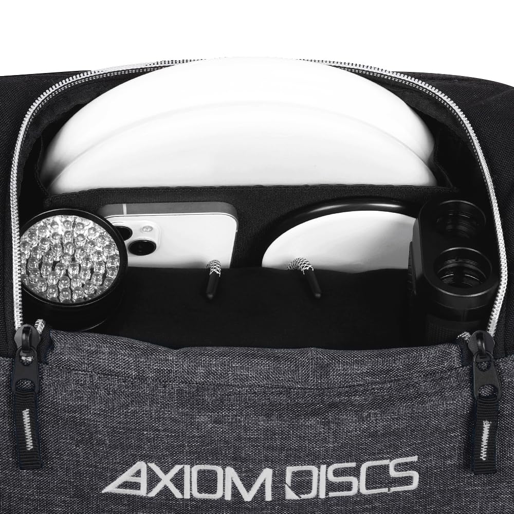 Axiom Discs Voyager Lite side water bottle holders keep hydration within reach.