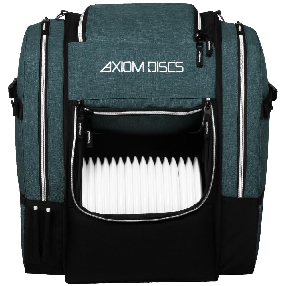 Axiom Discs Voyager Lite backpack front view showing compact, ergonomic carry