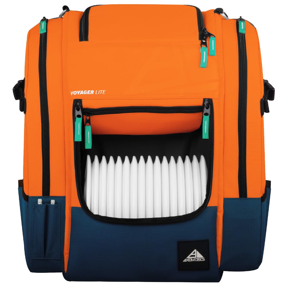 Axiom Discs Voyager Lite backpack with padded straps for comfortable rounds
