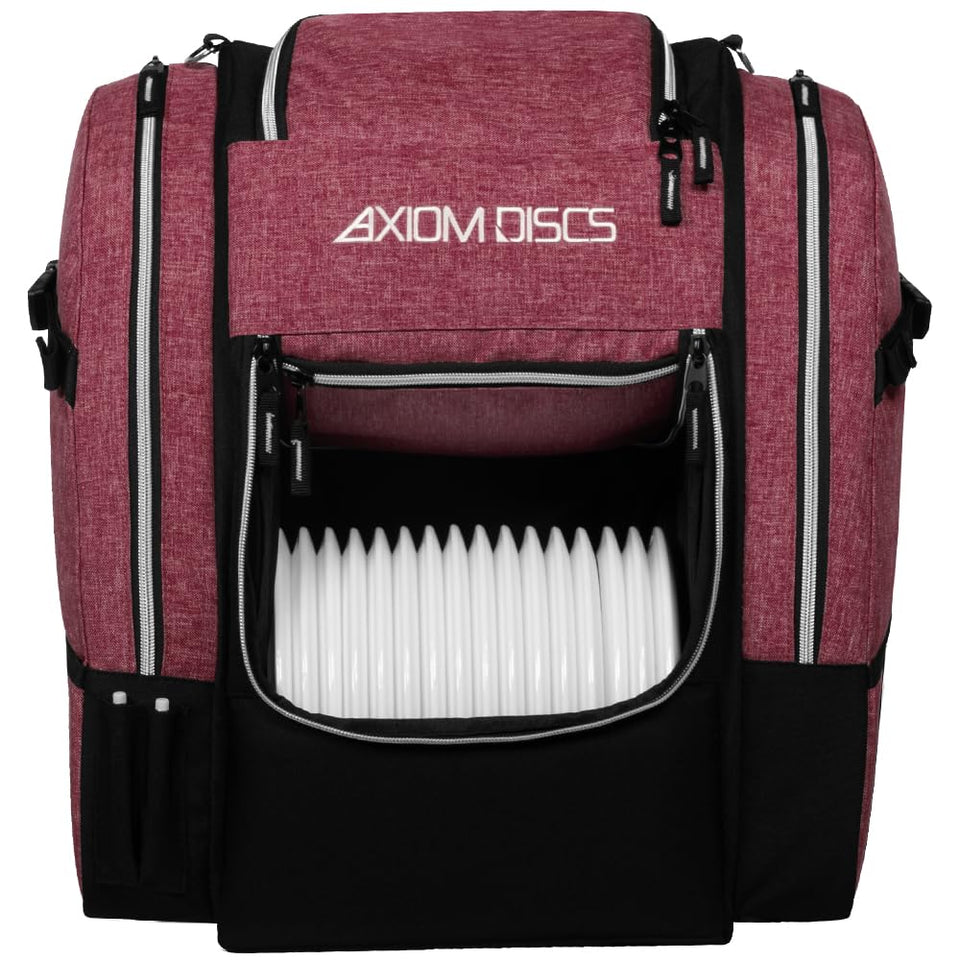 Axiom Discs Voyager Lite backpack strap offers cushioned support for comfortable rounds