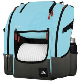 Top compartment open showing flexible space for putters and layers.