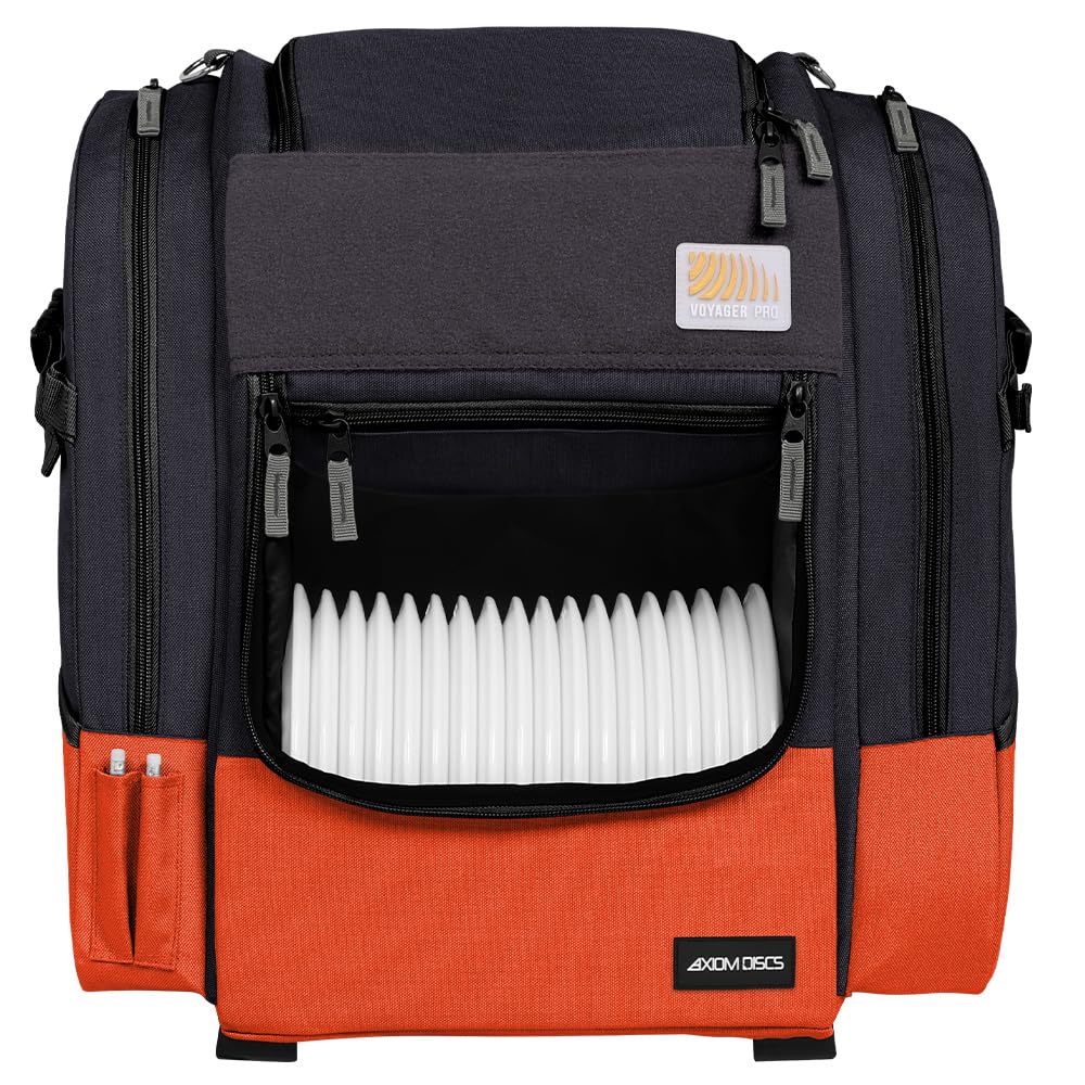 Axiom Discs Voyager Pro front view shows a compact, durable bag