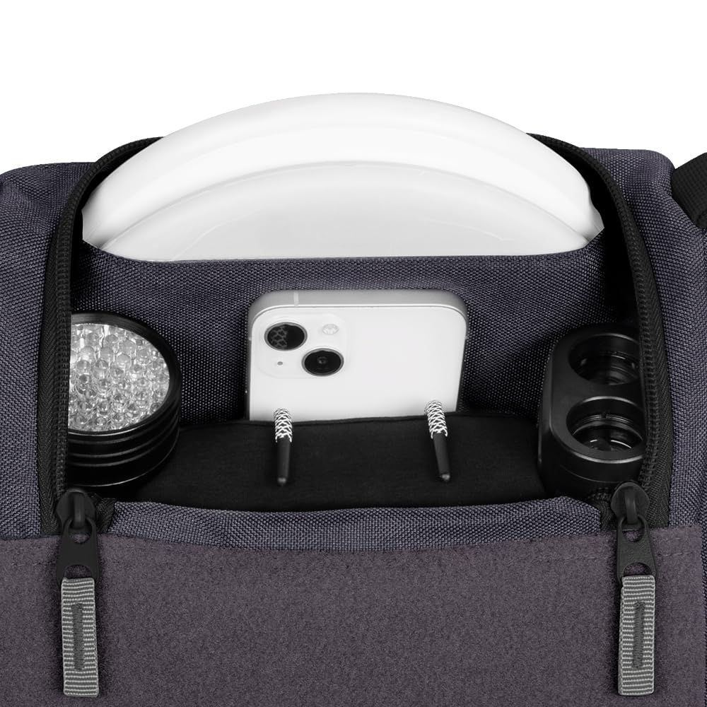 Voyager Slim side pockets for gear organization on the go