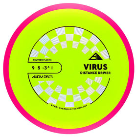 Axiom Neutron Virus plastic blends durability with visibility on crowded courses.