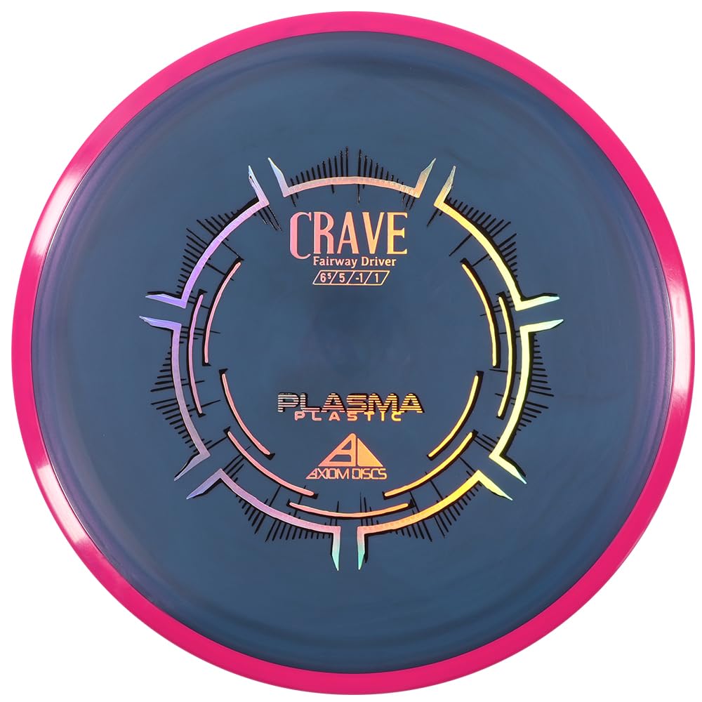Axiom Plasma Crave side-angle flight path showing straight fairway travel.