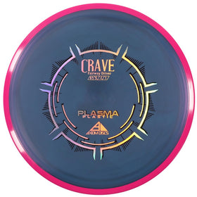 Axiom Plasma Crave side-angle flight path showing straight fairway travel.