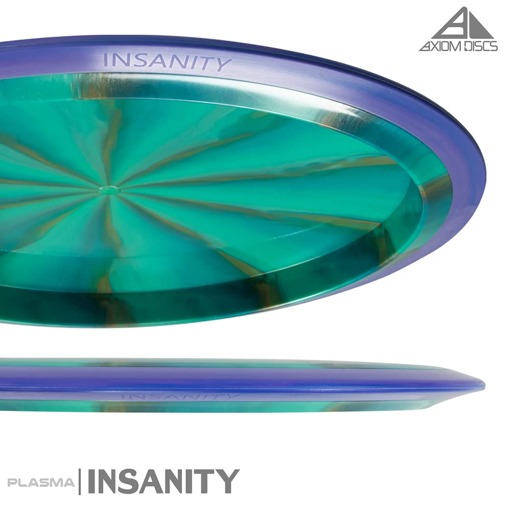 Close-up of Axiom Plasma Insanity highlighting pearlescent finish and grip quality.