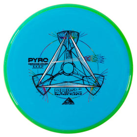 Axiom Discs Prism Neutron Pyro midrange in flight shows steady glide.