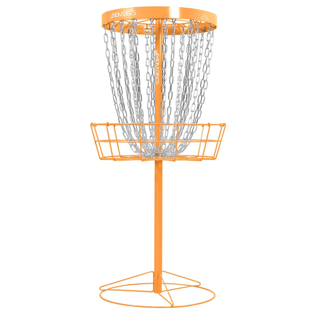 Axiom Pro 24-Chain Basket base shows sturdy stability for windy practice areas.