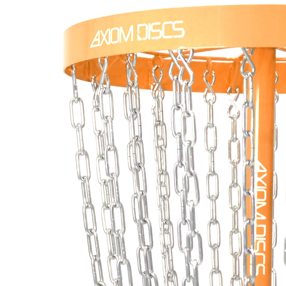 Axiom Pro 24-Chain Basket chains emphasize reliable catches during drills.