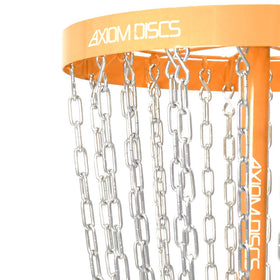 Axiom Pro 24-Chain Basket chains emphasize reliable catches during drills.