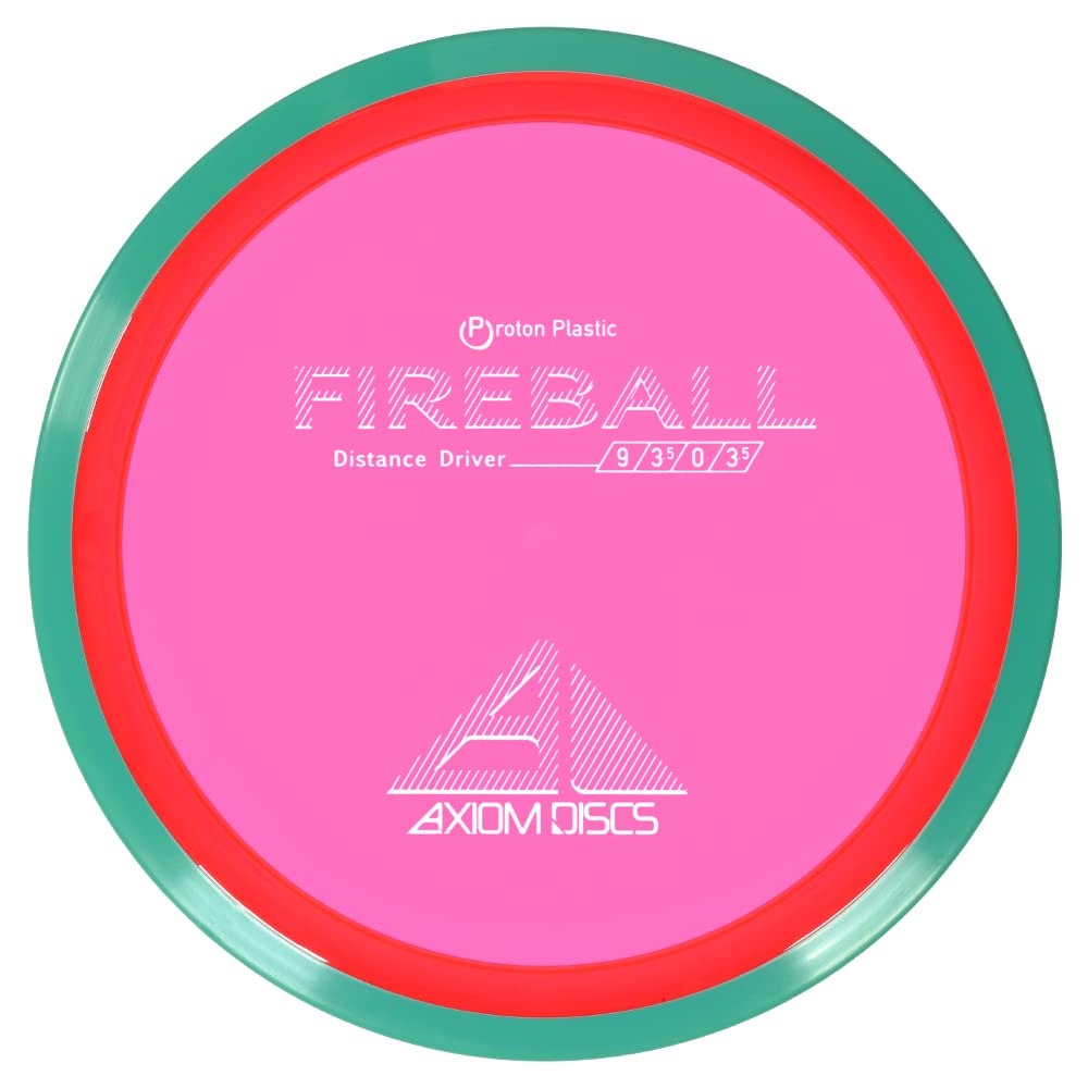 Axiom Discs Proton Fireball front view highlighting stable flight potential.