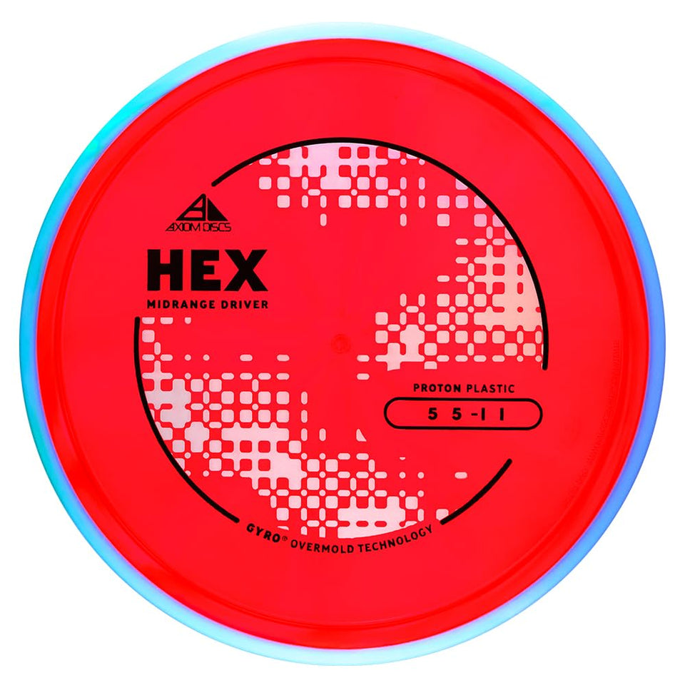 Axiom Proton Hex midrange in flight offering straight glide for wooded lines