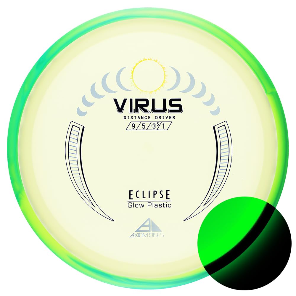 Axiom Virus Eclipse Glow 2.0 with steady glide on open fairways
