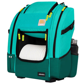 Axiom Discs Voyager Aqua/Emerald zippered putter pocket.