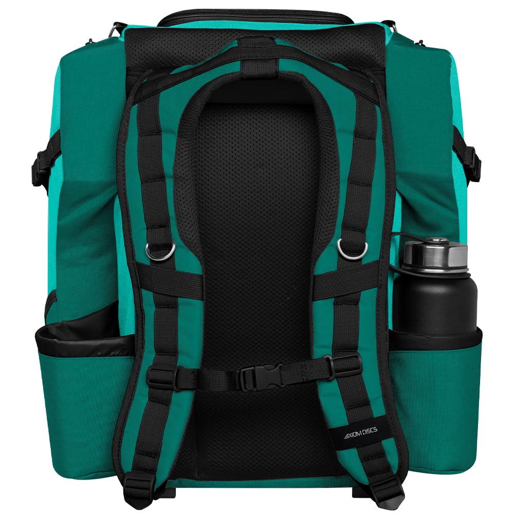 Axiom Discs Voyager Aqua/Emerald side pockets for accessories.