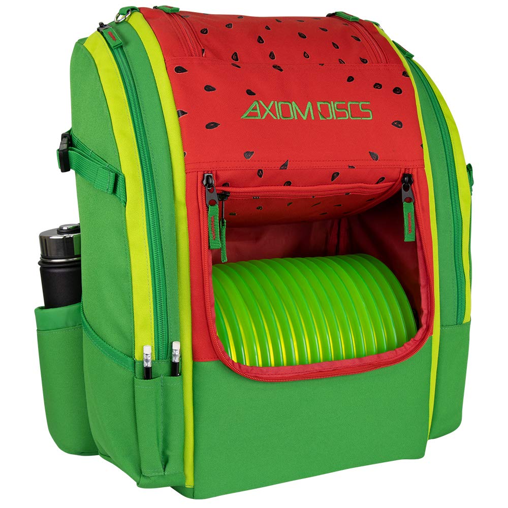 Axiom Discs Voyager Lite Watermelon Edition top compartment for extra discs or layers on chilly days.