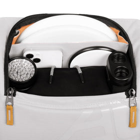 Side pockets on the Voyager Lite for keys, wallet, and phone organization.