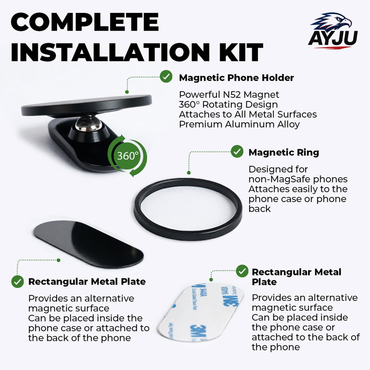AYJU magnetic mount on treadmill panel enabling stable viewing angles